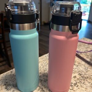 Blue and Pink Insulated Water Bottles